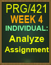 PRG421 Week 4 Analyze